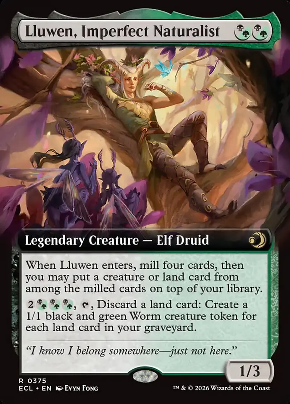 Lluwen, Imperfect Naturalist (Extended Art) | Inglés | NM | ECL 1