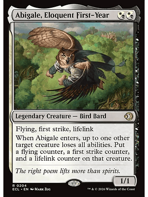 Abigale, Eloquent First-Year | Inglés | NM | ECL