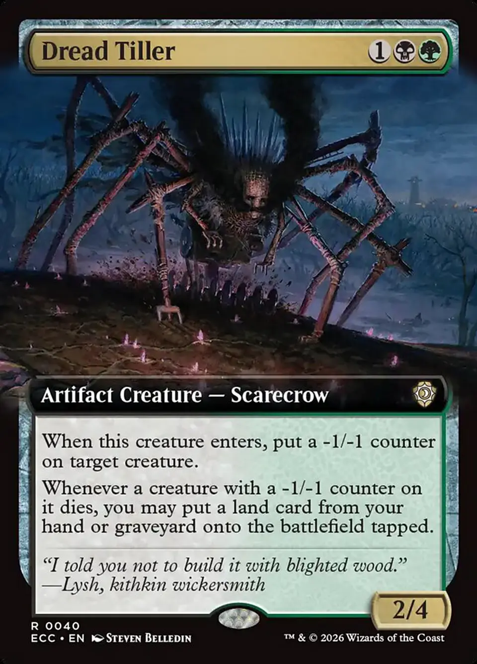 Dread Tiller (Extended Art) | Inglés | NM | ECC 1