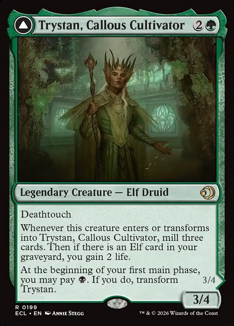 Trystan, Callous Cultivator // Trystan, Penitent Culler | Inglés | NM | ECL 1