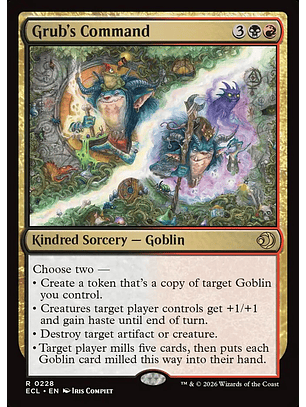 Grub's Command | Inglés | NM | ECL