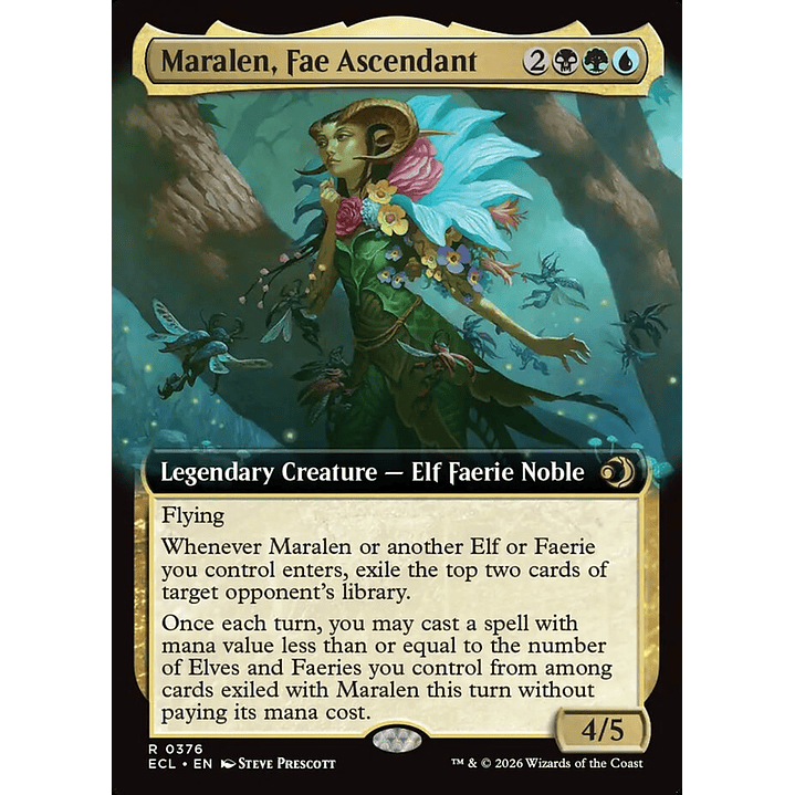 Maralen, Fae Ascendant (Extended Art) | Inglés | NM | ECL 1