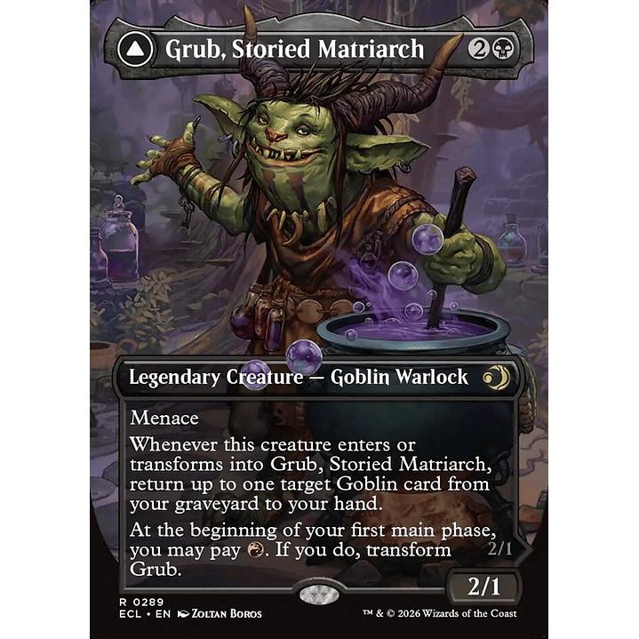 Grub, Storied Matriarch // Grub, Notorious Auntie (Borderless) | Inglés | NM | ECL 1