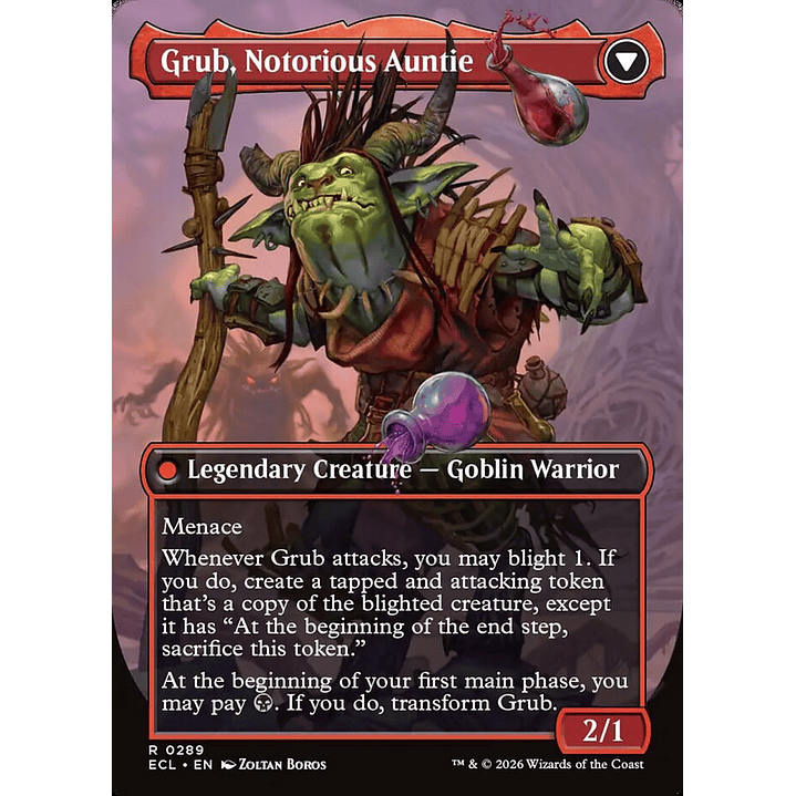 Grub, Storied Matriarch // Grub, Notorious Auntie (Borderless) | Inglés | NM | ECL 2