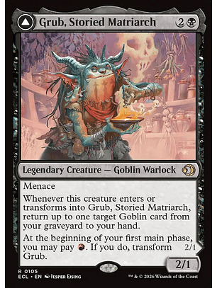 Grub, Storied Matriarch // Grub, Notorious Auntie (foil) | Inglés | NM | ECL