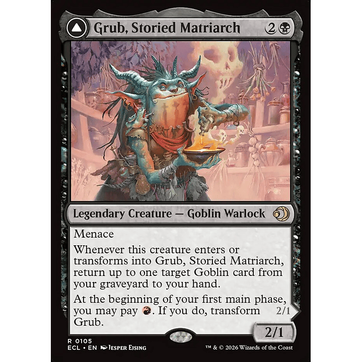 Grub, Storied Matriarch // Grub, Notorious Auntie (foil) | Inglés | NM | ECL 1