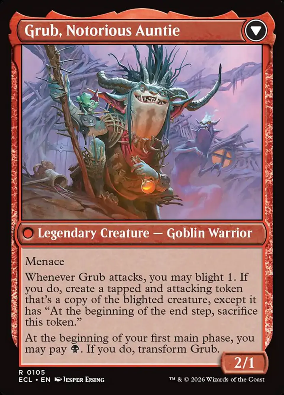 Grub, Storied Matriarch // Grub, Notorious Auntie (foil) | Inglés | NM | ECL 2