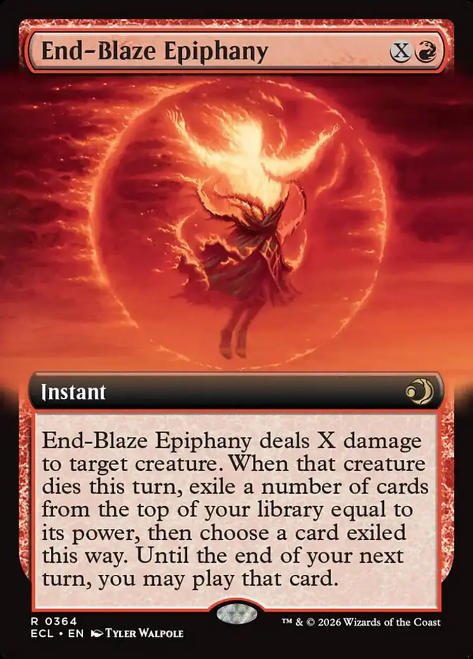 End-Blaze Epiphany (Extended Art foil) | Inglés | NM | ECL 1