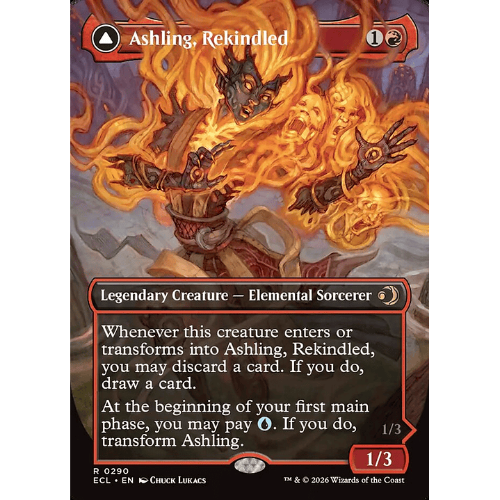 Ashling, Rekindled // Ashling, Rimebound (Borderless) | Inglés | NM | ECL 1