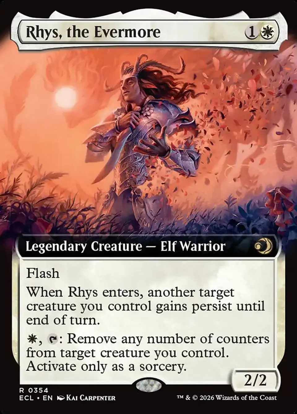 Rhys, the Evermore (Extended Art foil) | Inglés | NM | ECL 1