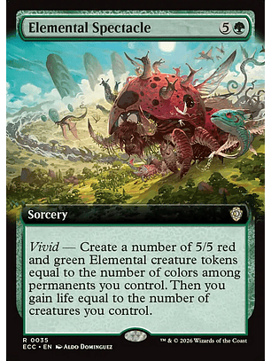 Elemental Spectacle (Extended Art) | Inglés | NM | ECC