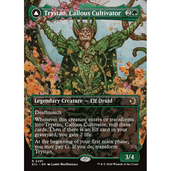 Trystan, Callous Cultivator // Trystan, Penitent Culler (Borderless foil) | Inglés | NM | ECL 1