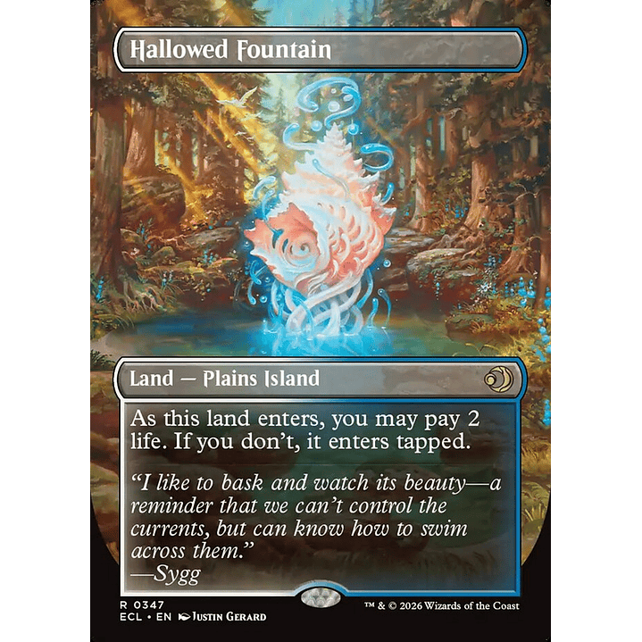 Hallowed Fountain (Borderless) | Inglés | NM | ECL 1