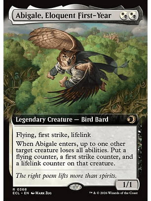 Abigale, Eloquent First-Year (Extended Art) | Inglés | NM | ECL
