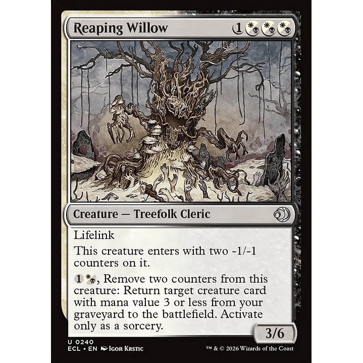 Reaping Willow | Inglés | NM | ECL 1