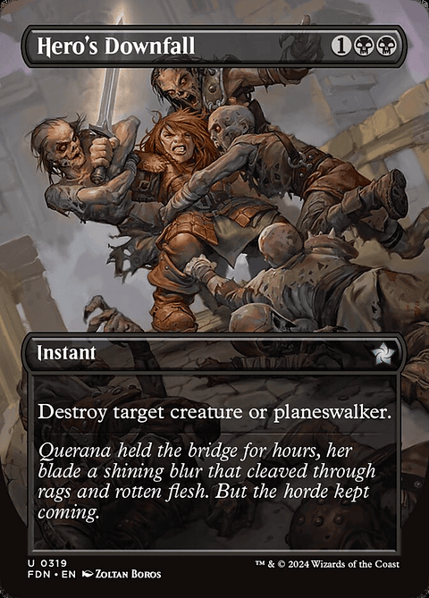 Hero's Downfall (Borderless) | Inglés | NM | FDN