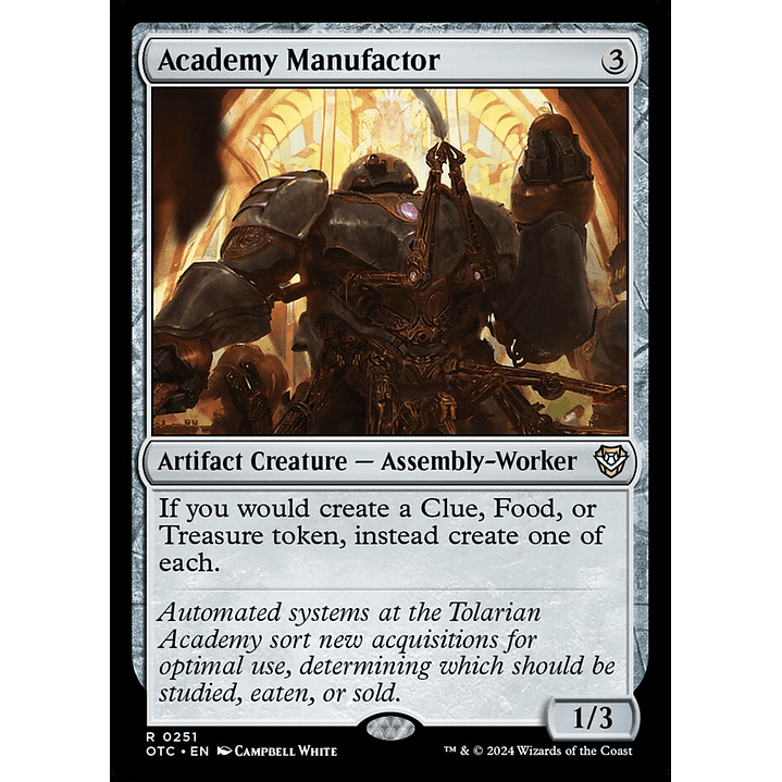 Academy Manufactor | Inglés | NM | OTC 1