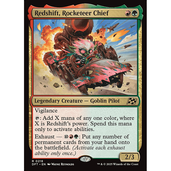 Redshift, Rocketeer Chief (foil) | Inglés | NM | DFT 1