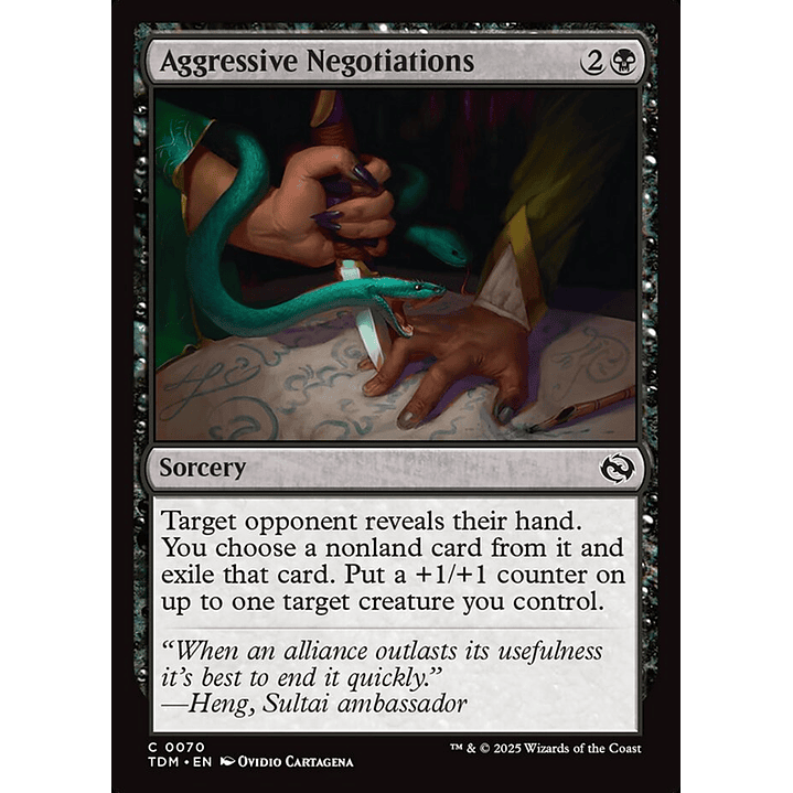 Aggressive Negotiations | Inglés | NM | TDM 1