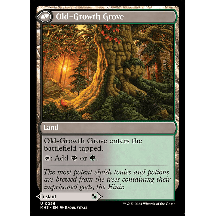 Revitalizing Repast // Old-Growth Grove (foil) | Español | NM | MH3 2