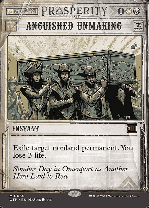 Anguished Unmaking (Showcase) | Español | NM | OTP