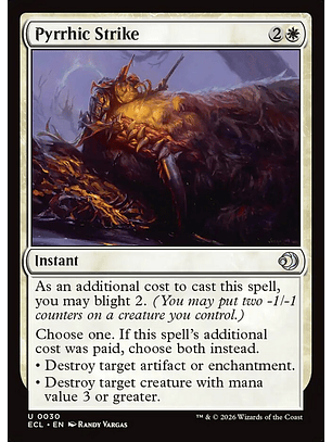 Pyrrhic Strike (foil) | Inglés | NM | ECL