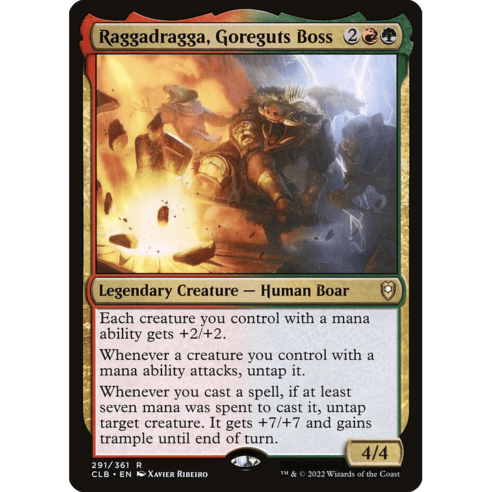 Raggadragga, Goreguts Boss (foil) | Inglés | NM | CLB 1
