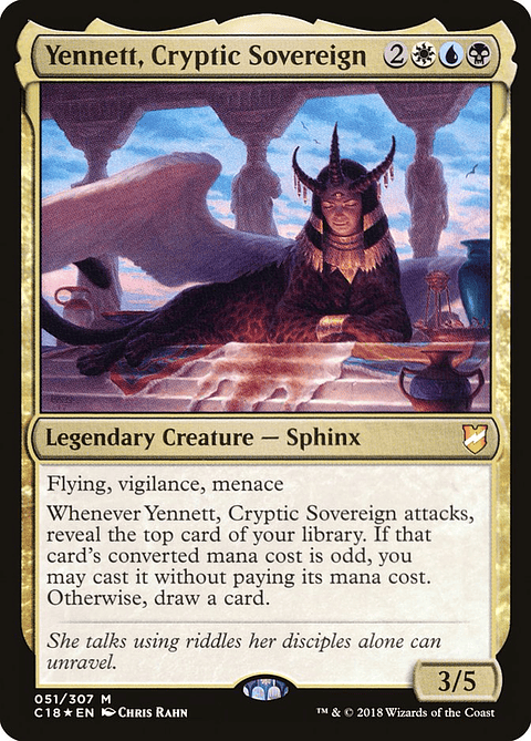 Yennett, Cryptic Sovereign (foil) | Inglés | EX | C18