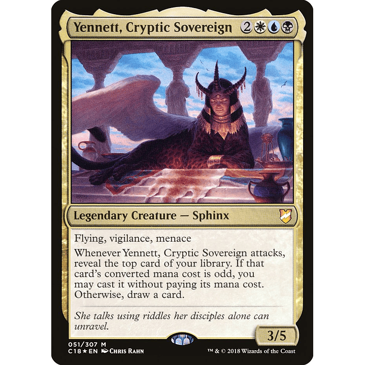 Yennett, Cryptic Sovereign (foil) | Inglés | EX | C18 1