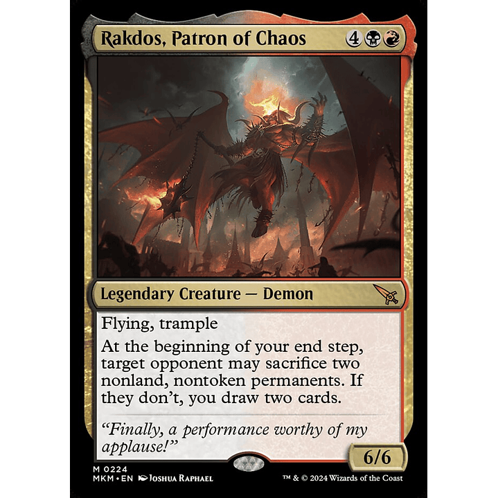 Rakdos, Patron of Chaos | Inglés | NM | MKM 1