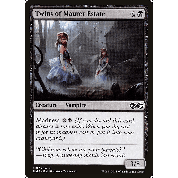 Twins of Maurer Estate | Inglés | NM | UMA 1