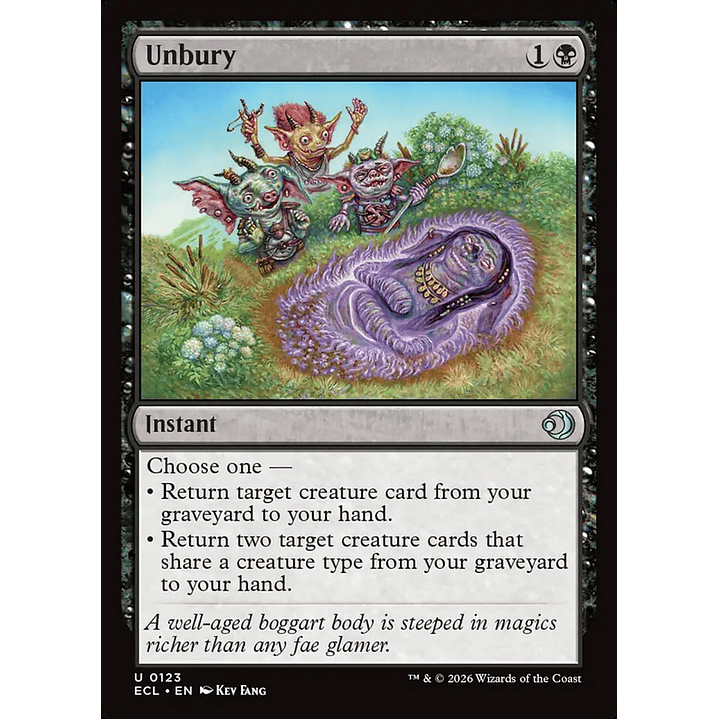 Unbury | Inglés | NM | ECL 1