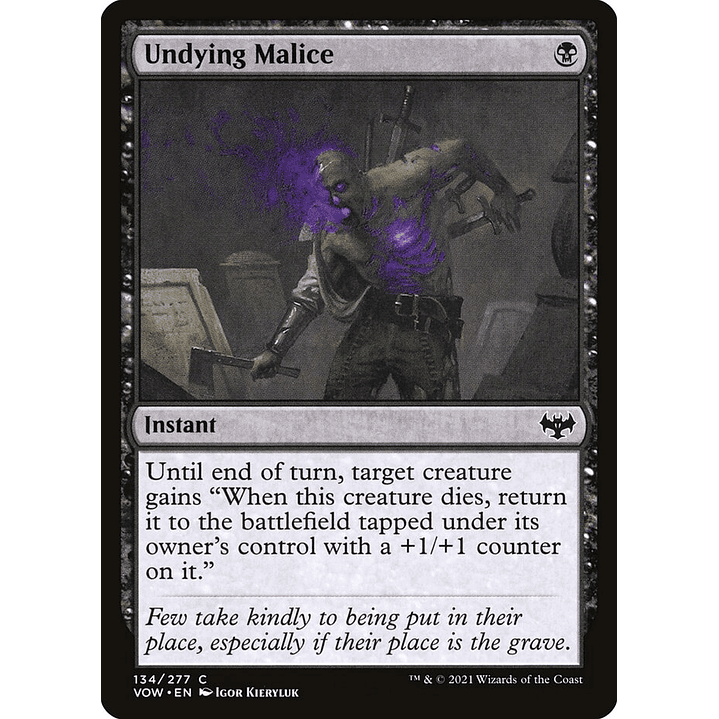 Undying Malice | Inglés | NM | VOW 1