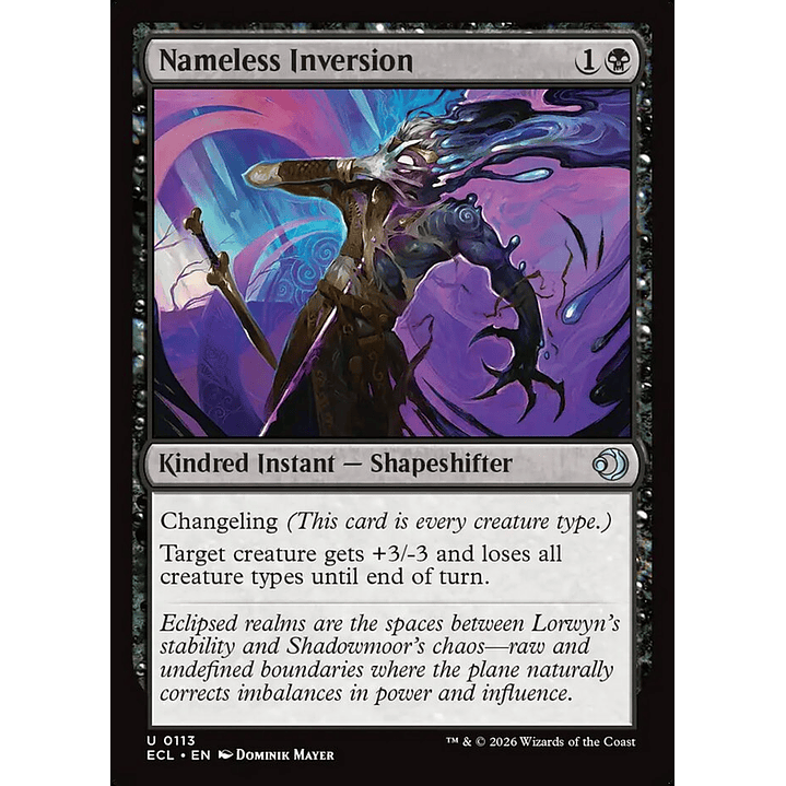 Nameless Inversion | Inglés | NM | ECL 1