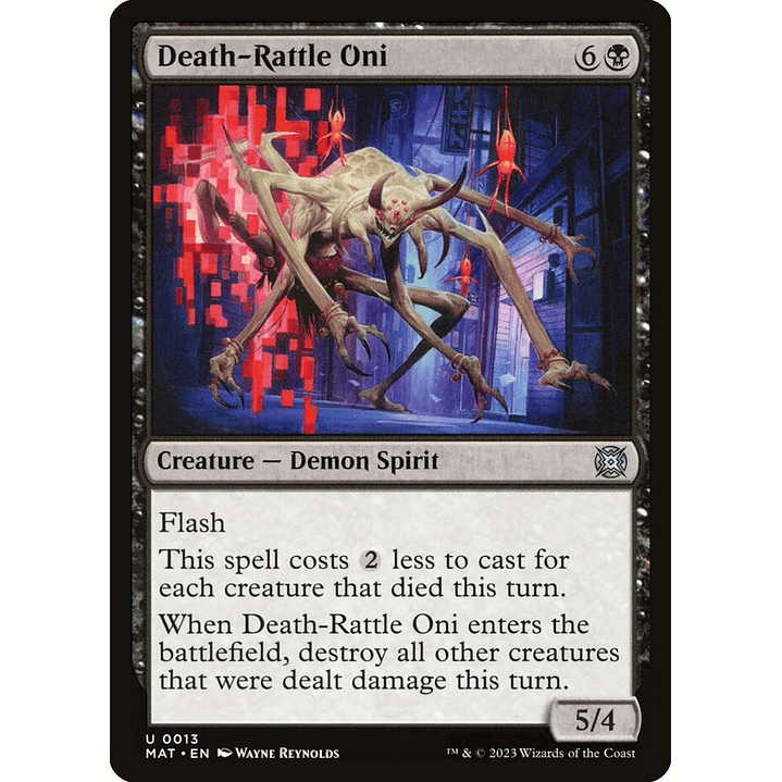 Death-Rattle Oni (foil) | Inglés | NM | MAT 1