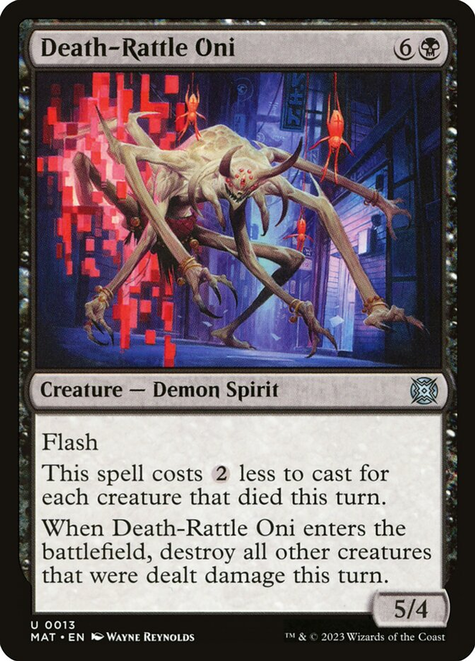 Death-Rattle Oni (foil) | Inglés | NM | MAT 1