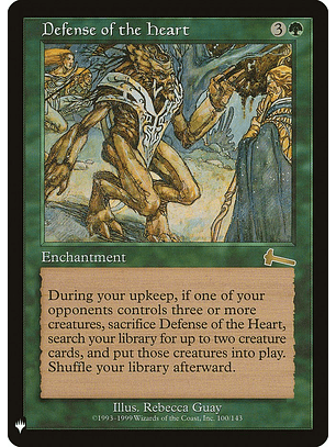 Defense of the Heart (Retro Frame) | Inglés | NM | PLST