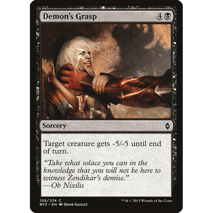 Demon's Grasp | Inglés | NM | BFZ 1