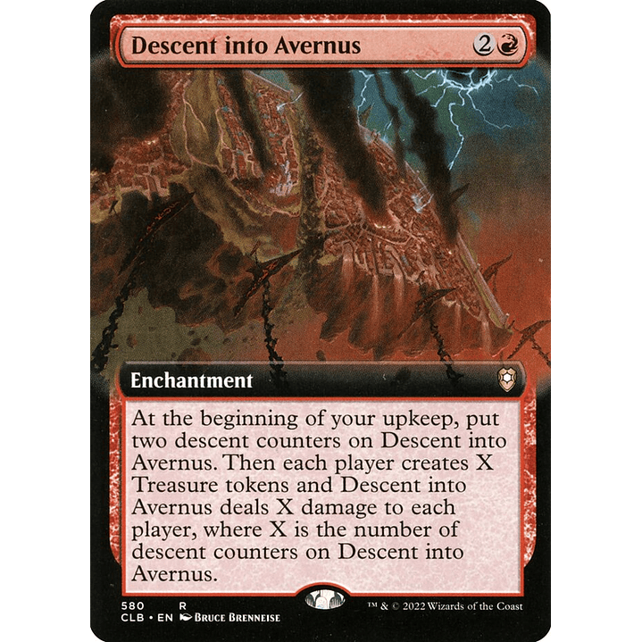 Descent into Avernus (Extended Art foil) | Inglés | NM | CLB 1