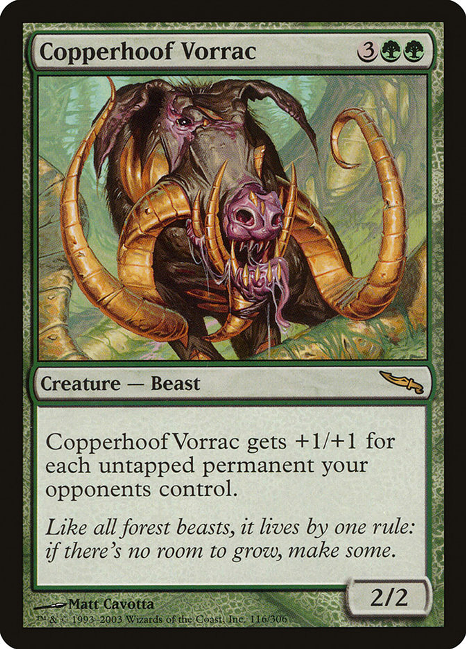 Copperhoof Vorrac | Inglés | HP | MRD 1