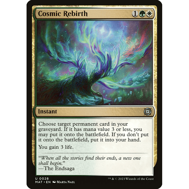 Cosmic Rebirth (foil) | Inglés | NM | MAT 1