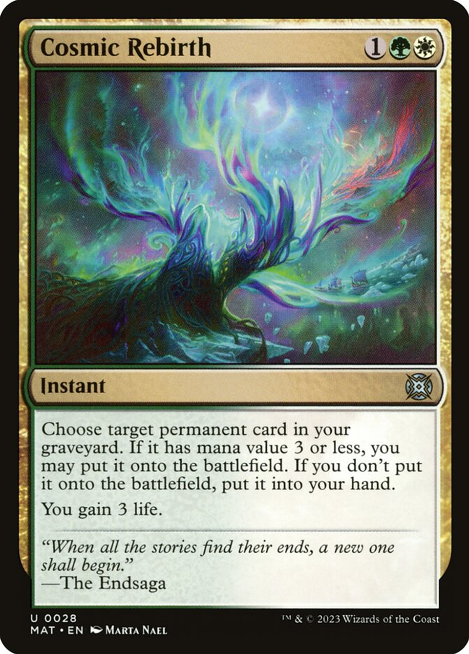Cosmic Rebirth (foil) | Inglés | NM | MAT 1