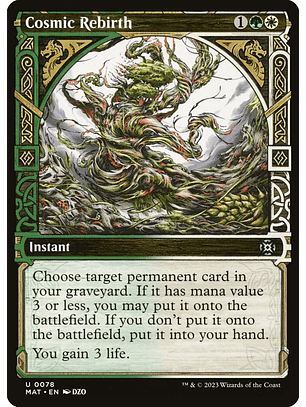 Cosmic Rebirth (Showcase) | Inglés | NM | MAT