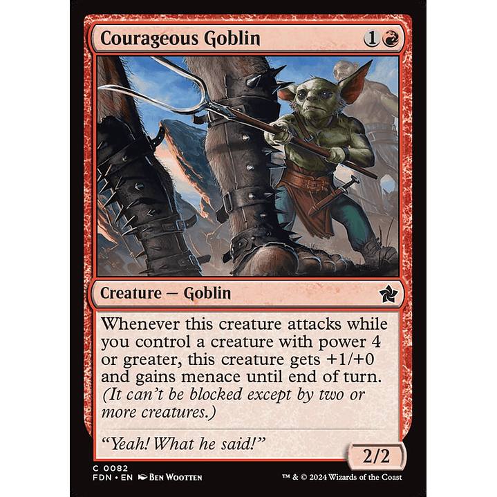 Courageous Goblin | Inglés | NM | FDN 1