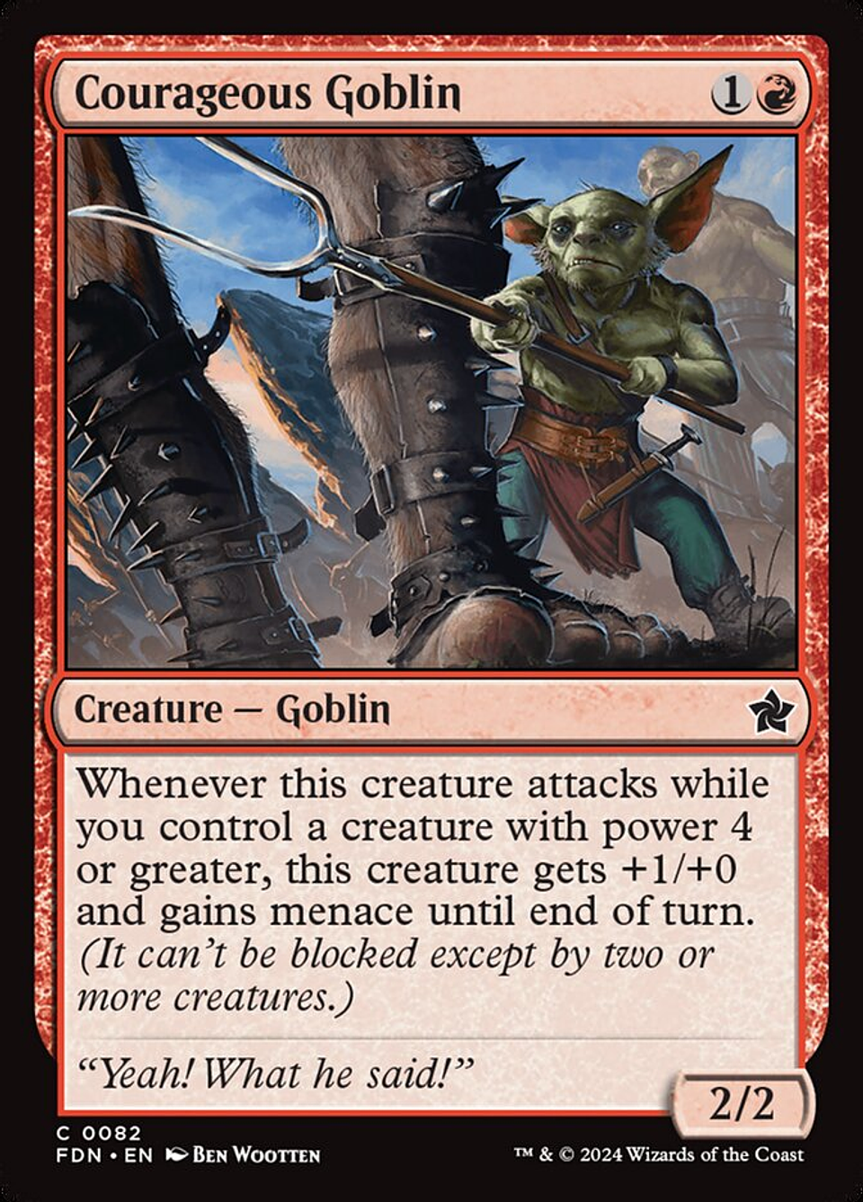 Courageous Goblin | Inglés | NM | FDN 1