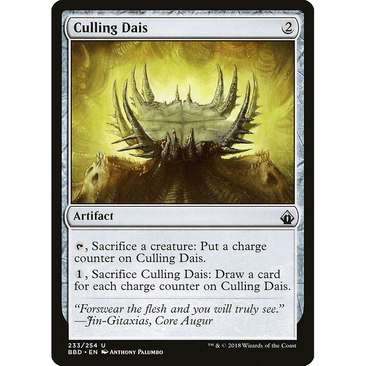 Culling Dais | Inglés | NM | BBD 1