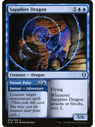 Sapphire Dragon // Psionic Pulse | Inglés | NM | CLB