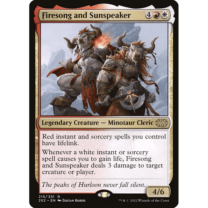 Firesong and Sunspeaker | Inglés | NM | 2X2 1