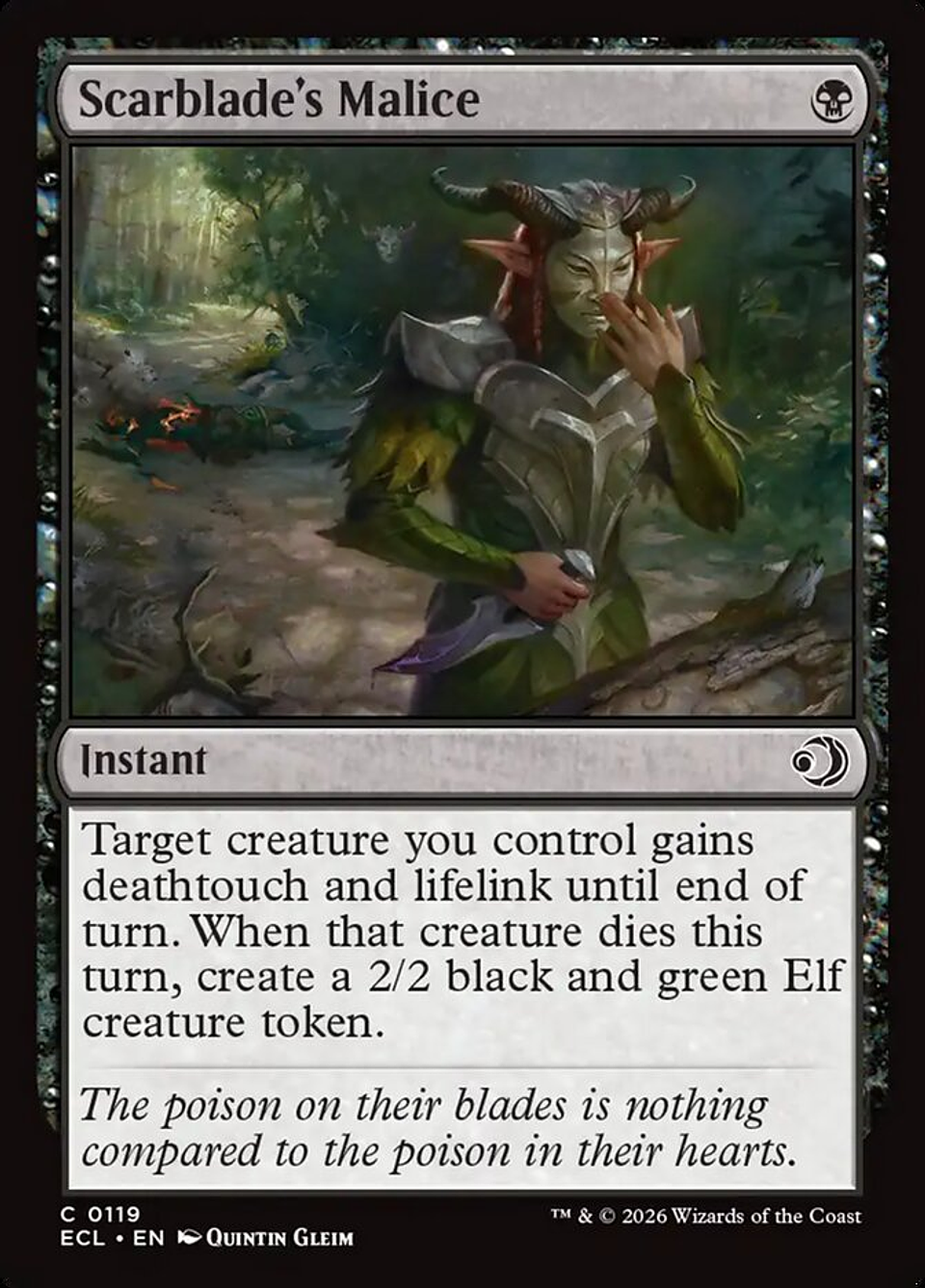 Scarblade's Malice (foil) | Inglés | NM | ECL 1