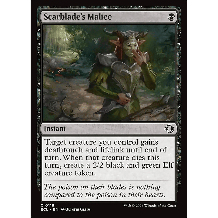 Scarblade's Malice | Inglés | NM | ECL 1